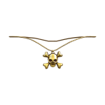 Gold Skull + Crossbones Necklace