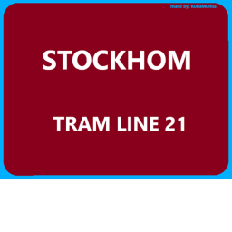 Stockholm Tram Line 21