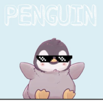 Penguin with gun