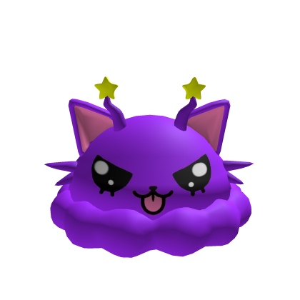 Cute Purple Alien Cat Hat