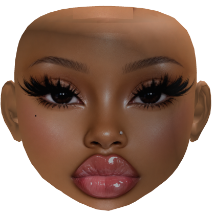 AMANI I Baddie Girl Mesh Makeup Glossy Lips