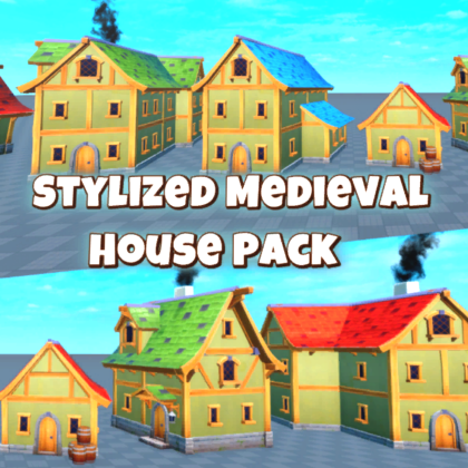 Stylized Medieval House Pack