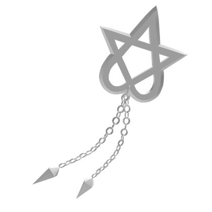 White Chained Heartagram