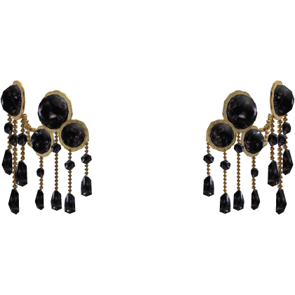Tasseled Ornament Hair Pin (Black) Roblox item