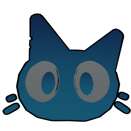 Cute blue cat Roblox item