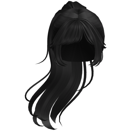 Black Layered Curtain Ponytail Roblox item