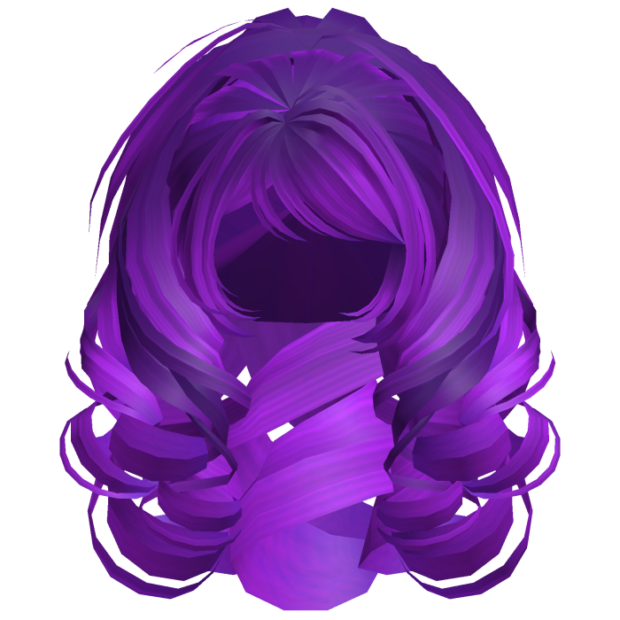 Fluffy Bouncy Curls Hair in Rarity MLP Purple