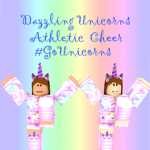 Dazzling Unicorns Athletic Cheer