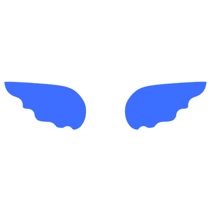 ♡ Cute Simple Sticker Angel Wings in Dark Blue