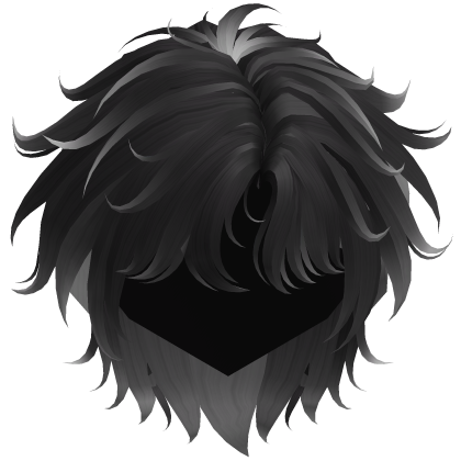 Black & White Fluffy Messy Korean Idol Hair