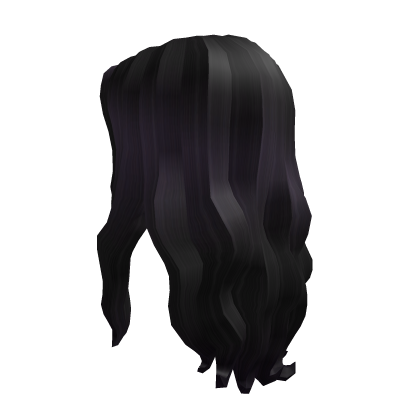 Long Curly Hair (3.0) - Black Roblox item