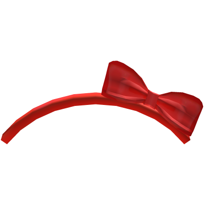 ♡ pretty princess red bow headband kawaii cute moe Roblox item