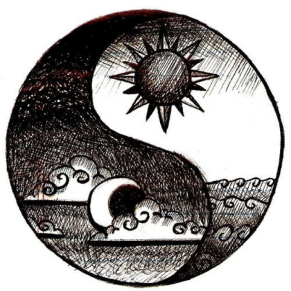 Ying Yang  Day and Night drawing Roblox decal