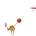 Vanilla chicken nugget basketball
