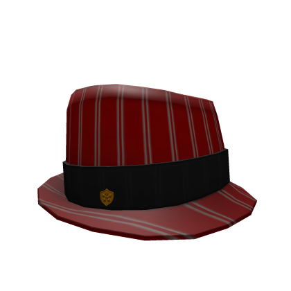 Striped Red Fedora