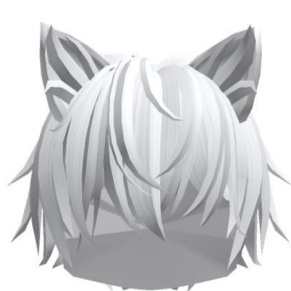 Cat boy white hair Roblox decal