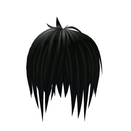 Messy Y2K Scene Hair (Dark Green) Roblox item