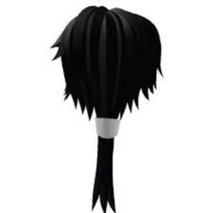 Black hair Roblox decal