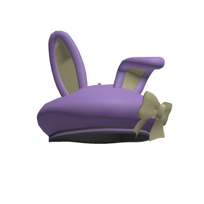 Lavender Bunny Beret with a Bow