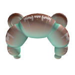Bear Ear Bull Horn Hairpin