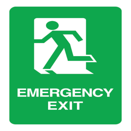 Emergency Exit Sign Roblox decal