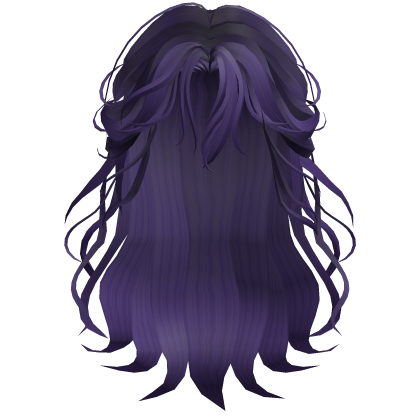 Purple Curtain Bangs