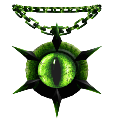 [👁️ ANIMATED] Dark Green Overseer Eye Chain