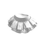 Skirt White Chic Layered Ruffle Mini Short Y2K