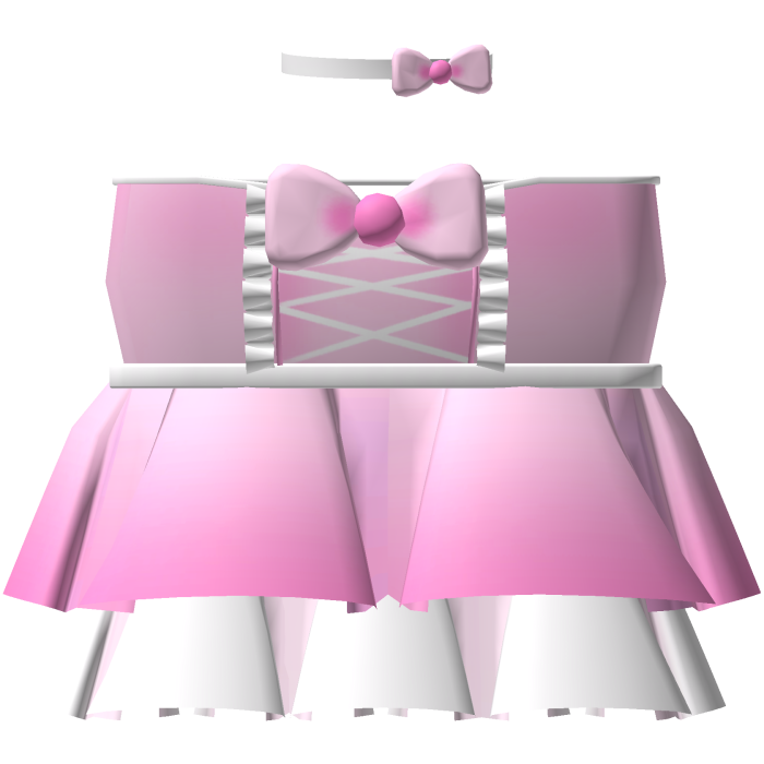 Vestido de muñeca con volantes color rosa pastel