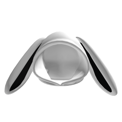 Bunny Hood White Black Roblox item