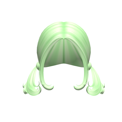 -',ৎ Mini Front Pigtails in Green