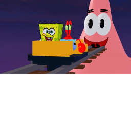 SPONGEBOB CART RIDE FREE ADMIN!!