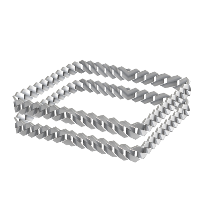Silver Chain Link Anklet [L]