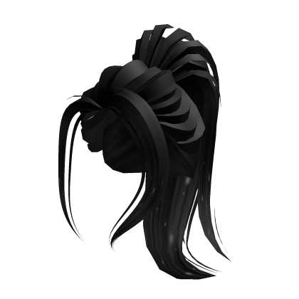 Black Kpop Ponytail Hair Roblox item