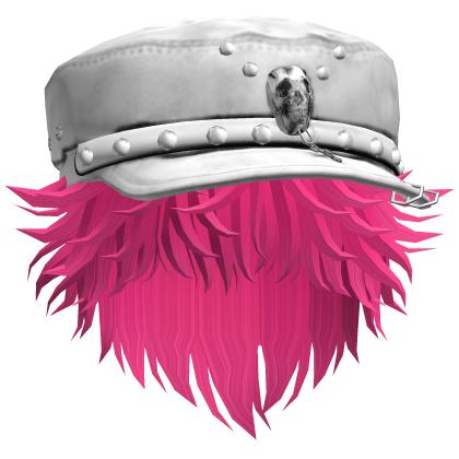 Fluffy Emo White Beret Y2K Boy Hair (PinkK
