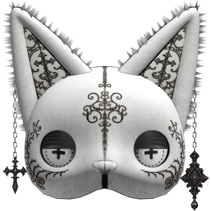Goth Sad Cat Mask