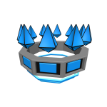 Futuristic Blue Crown