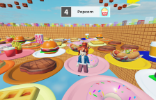 Kolorowy blok, ale żywność