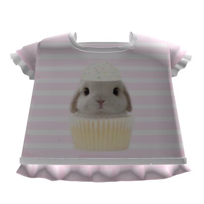 ♡ kawaii cute little bunny top tweencore cupcake