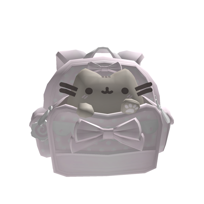 baby pink pusheen cat backpack 3.0