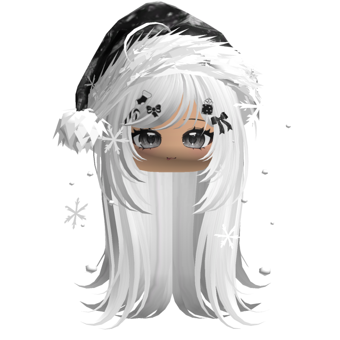 Emo Vamp Christmas Hair (White)
