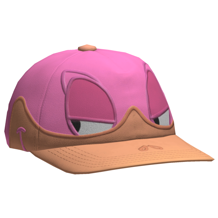 Pink Sideswept Daffy Duck Cap