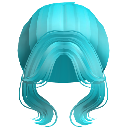 Soft Princess Wavy High Bun (Ocean Blue)
