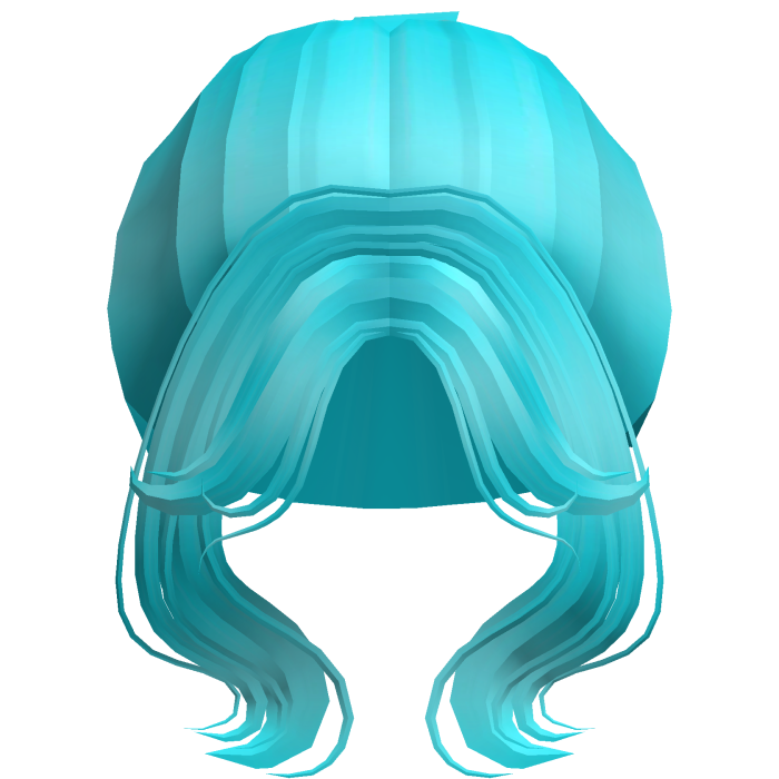 Soft Princess Wavy High Bun (Ocean Blue)