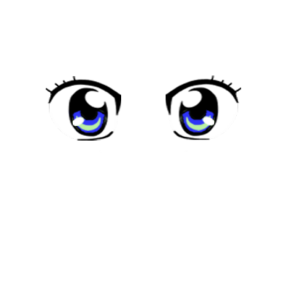 Normal Blue Anime Girl Eyes Roblox decal