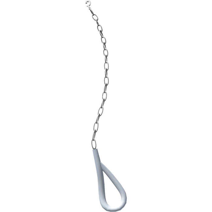 1.0 chain leash in blue