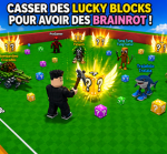 Casse des lucky block pour des brainrot