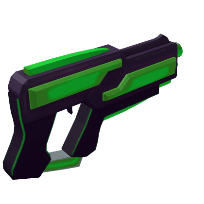 💡 Bright Green Laser Gun Block Lamp Neon