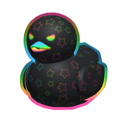Rainbow Neon Star Duck | Catalog Avatar Creator
