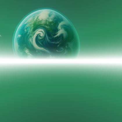 Green Sky SciFi Planet